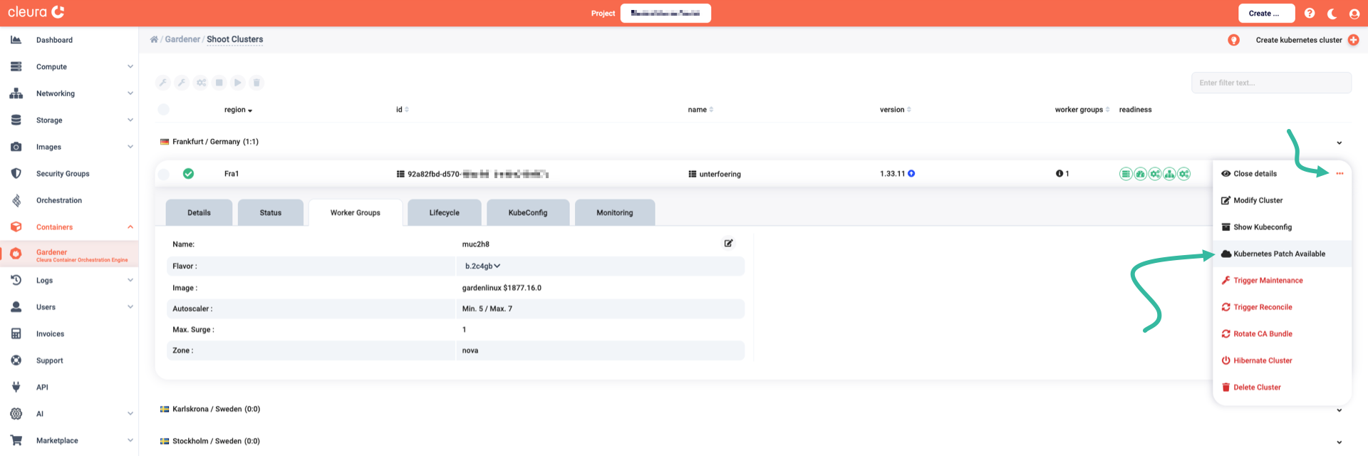 Kubernetes patch available