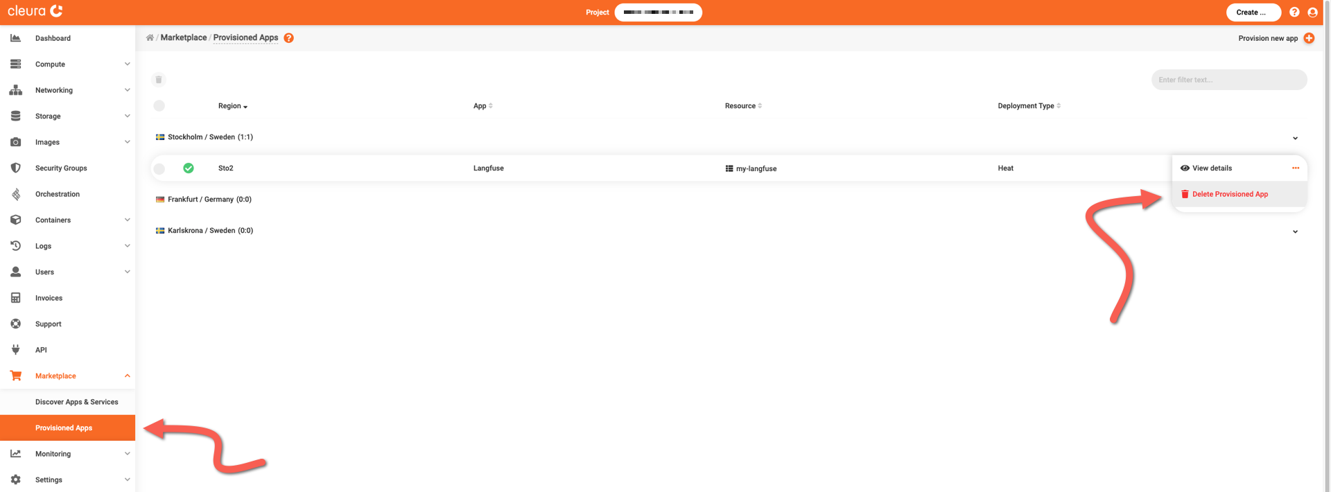 Request the deletion of Langfuse