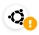 Exclamation mark on server icon showing the server on "rescue
mode".