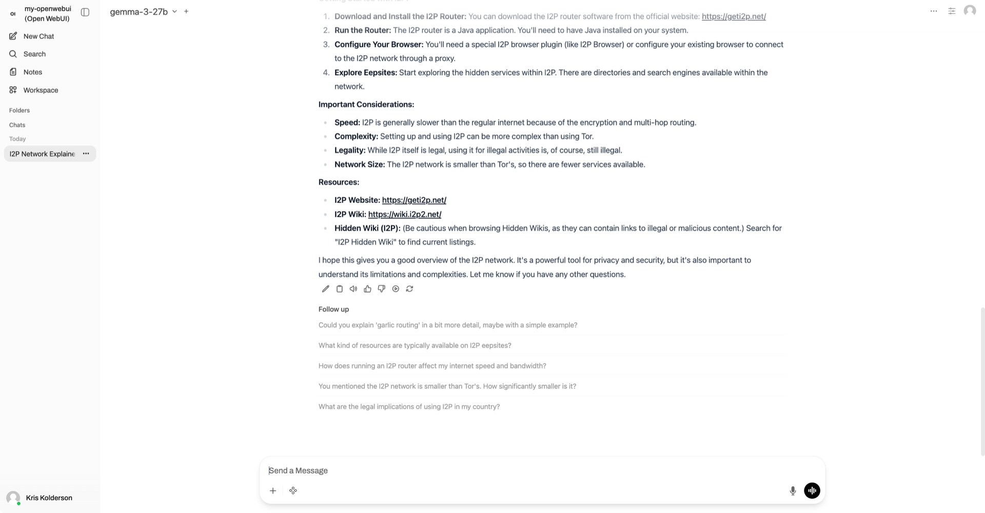 Get back an answer to your question