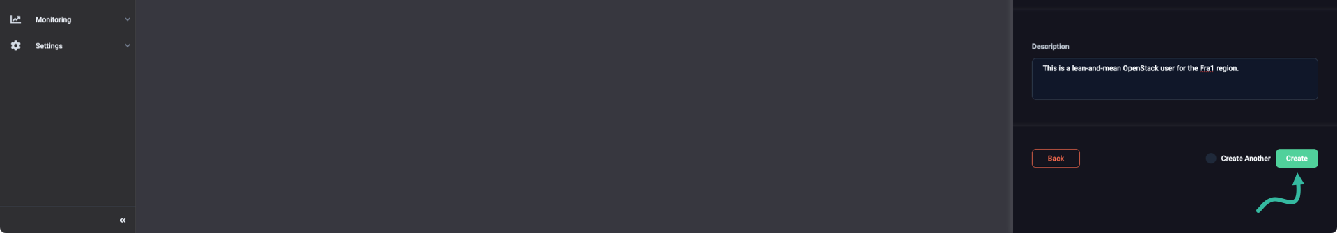 User description and creation
