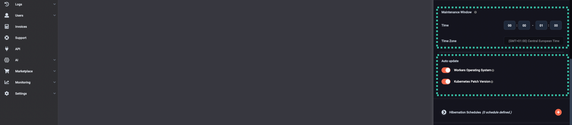 Maintenance window and auto-updates