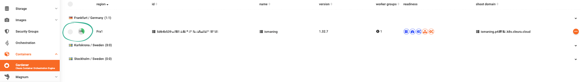 Shoot cluster bootstrapping