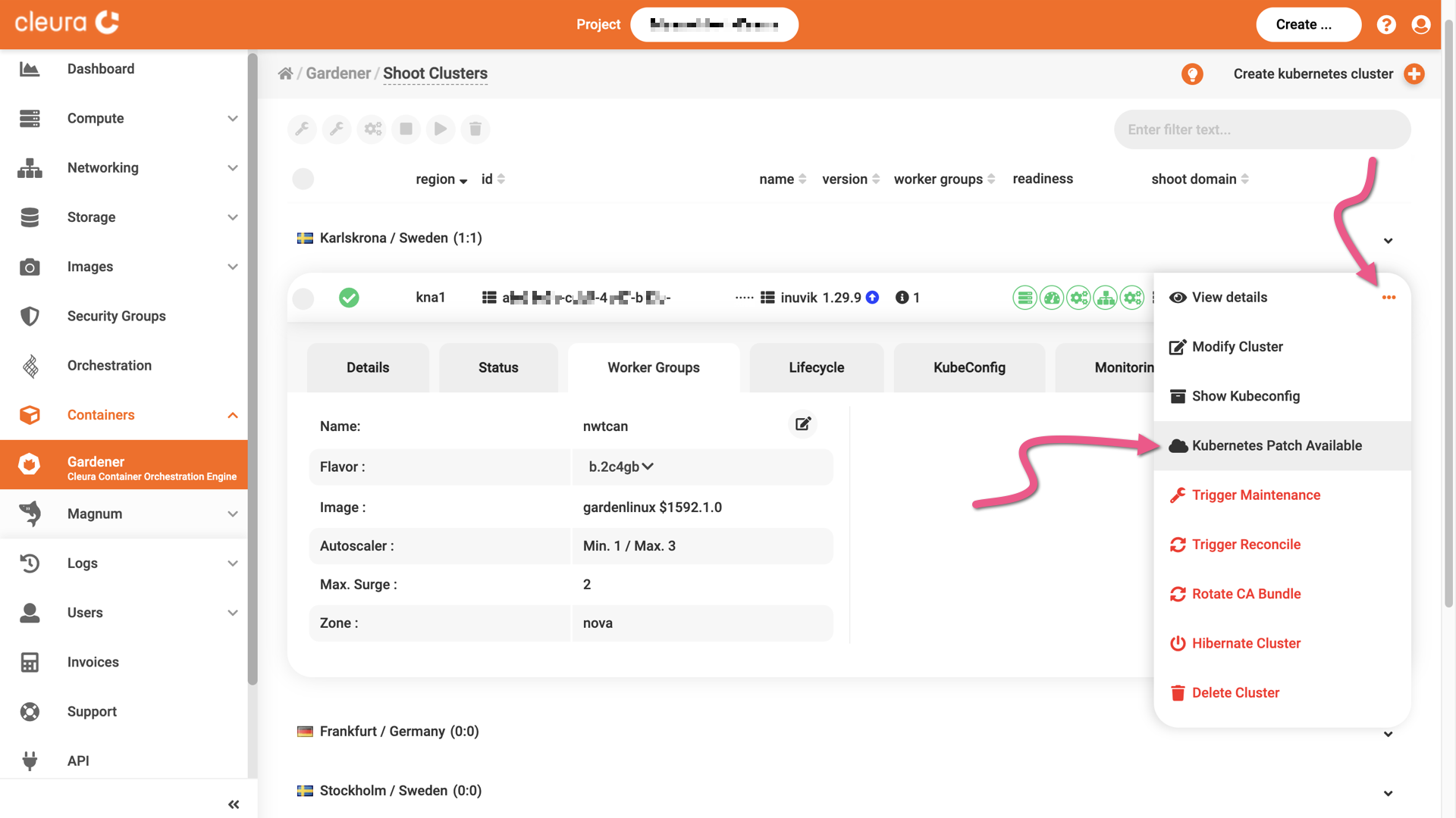 Kubernetes patch available