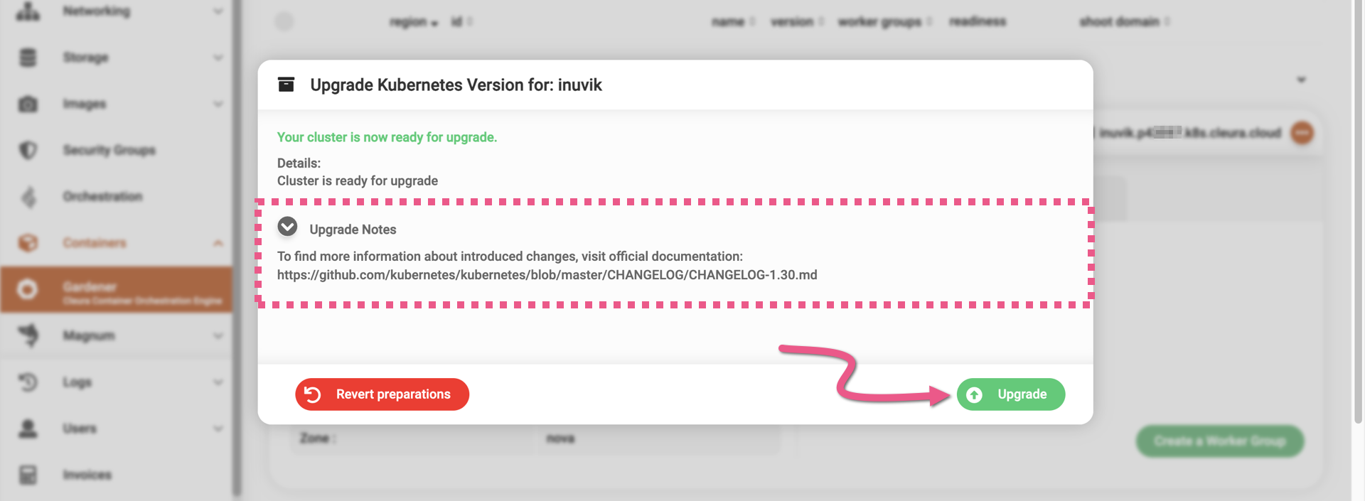 Upgrade notes are available