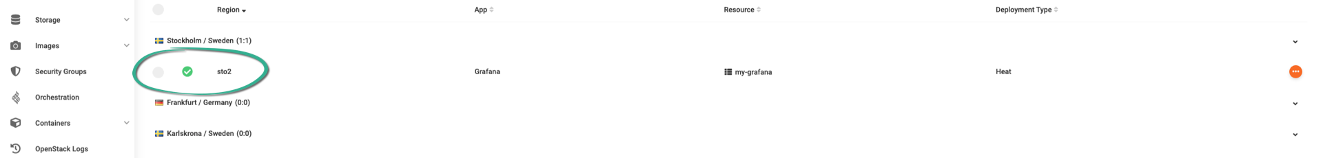Grafana is deployed