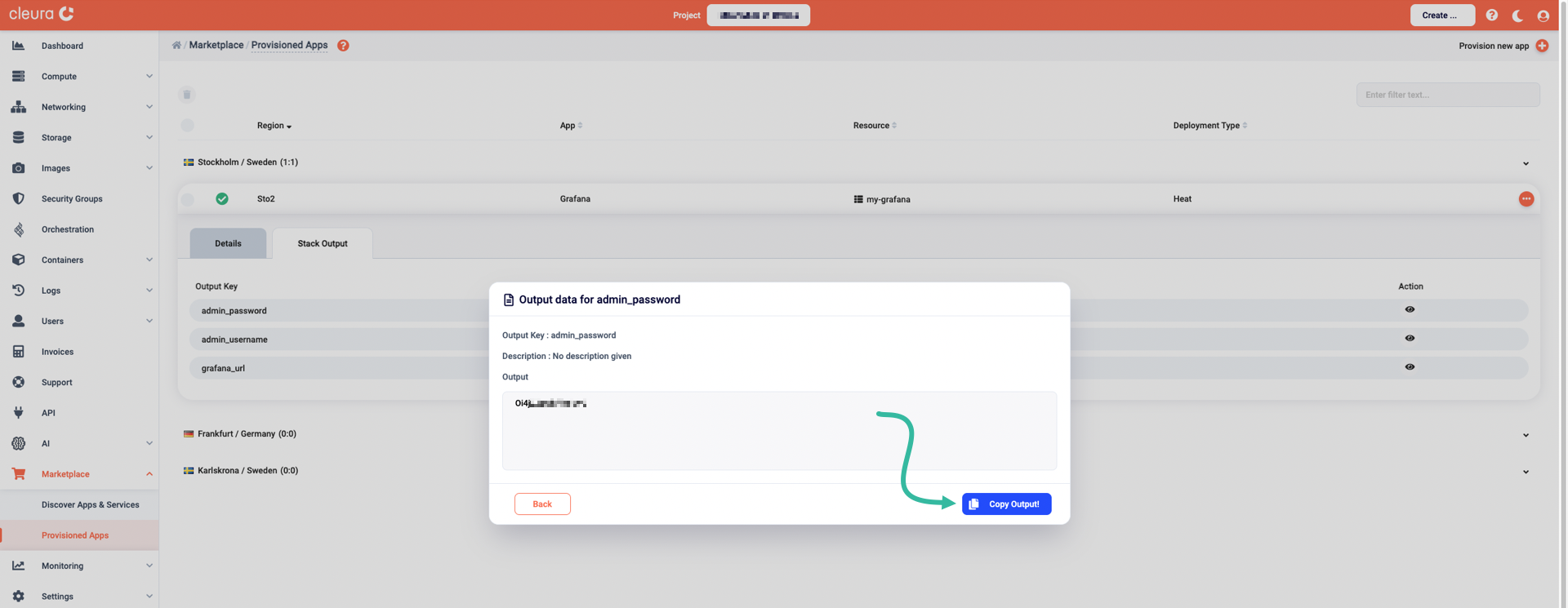 Reveal the administrator's password