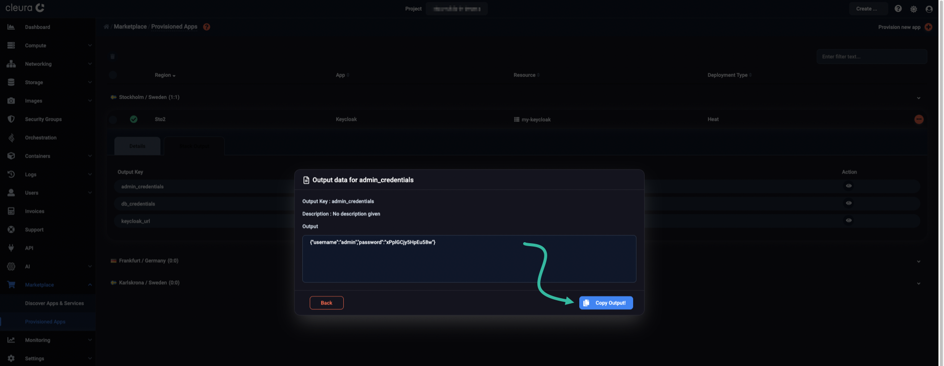 Reveal the administrator's password