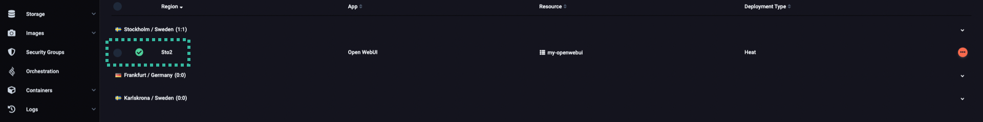 Open WebUI is deployed