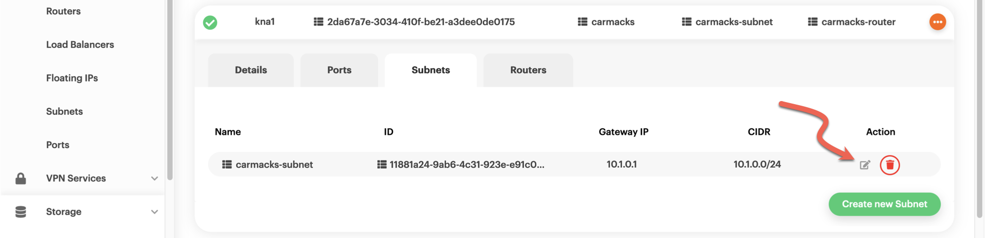 Network subnets