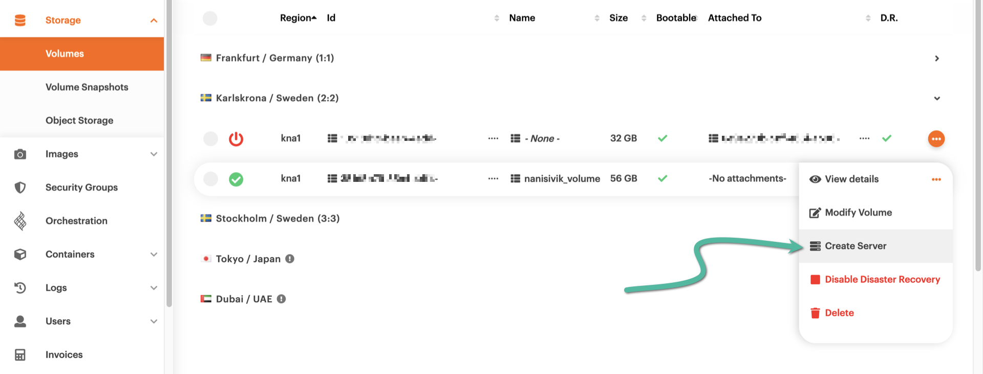 Creating new server