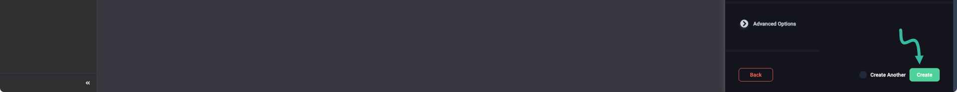 Initiating server creation