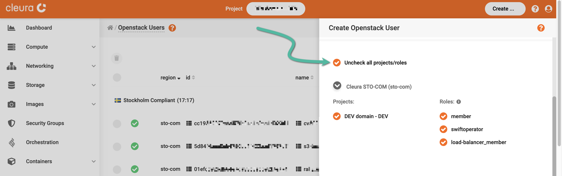 Projects and roles