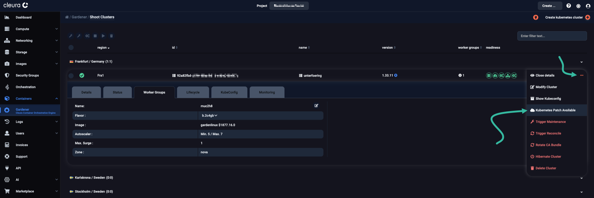 Kubernetes patch available