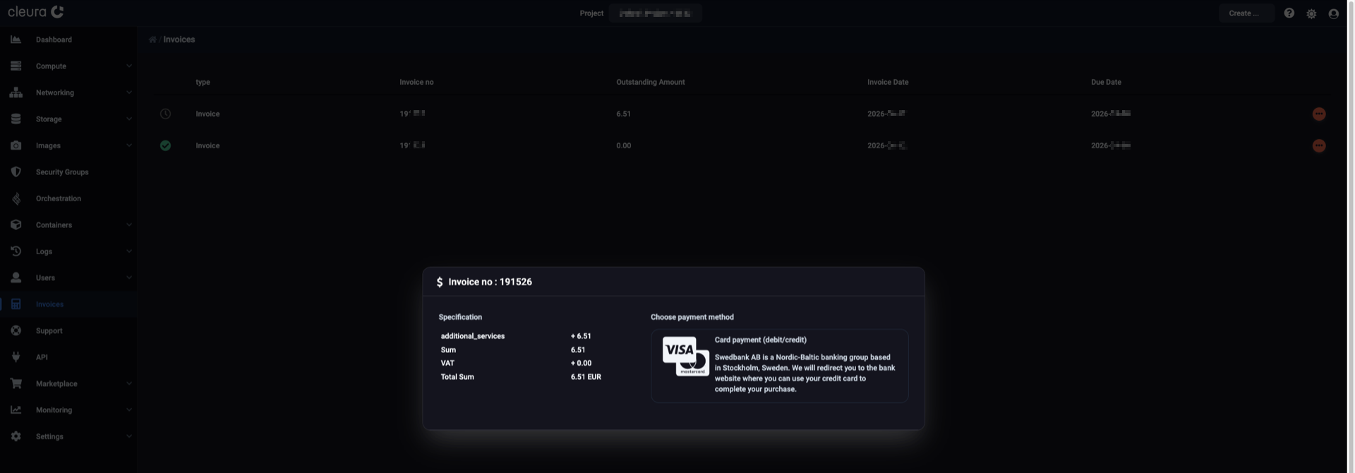 Payment options