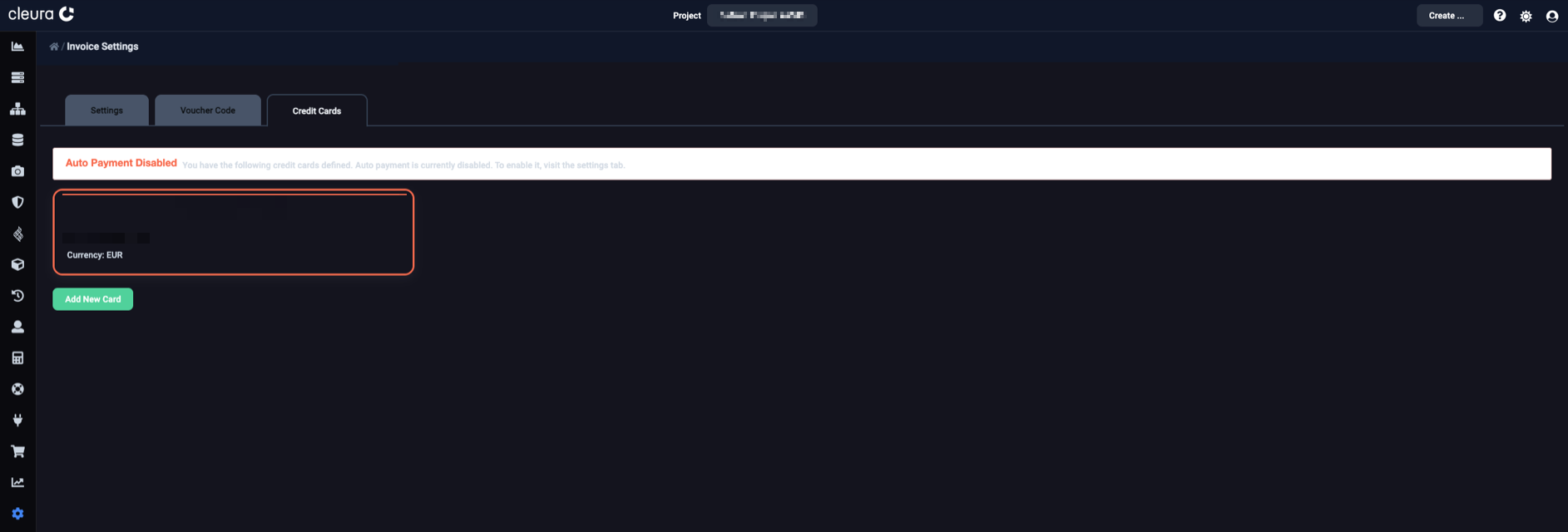New credit card successfully added