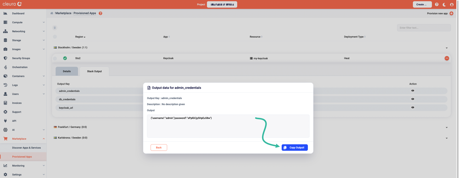 Reveal the administrator's password