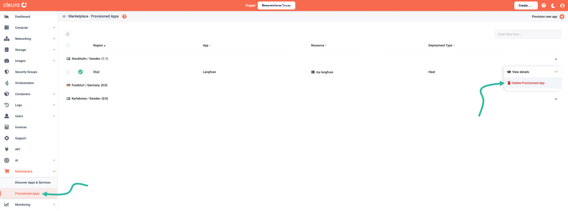 Request the deletion of Langfuse