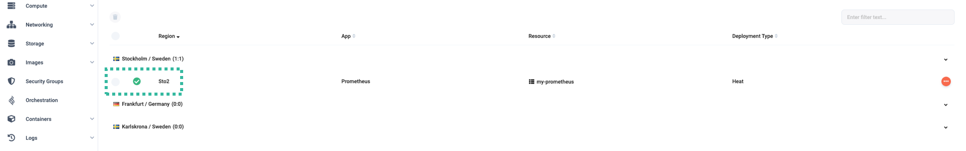 Prometheus is deployed