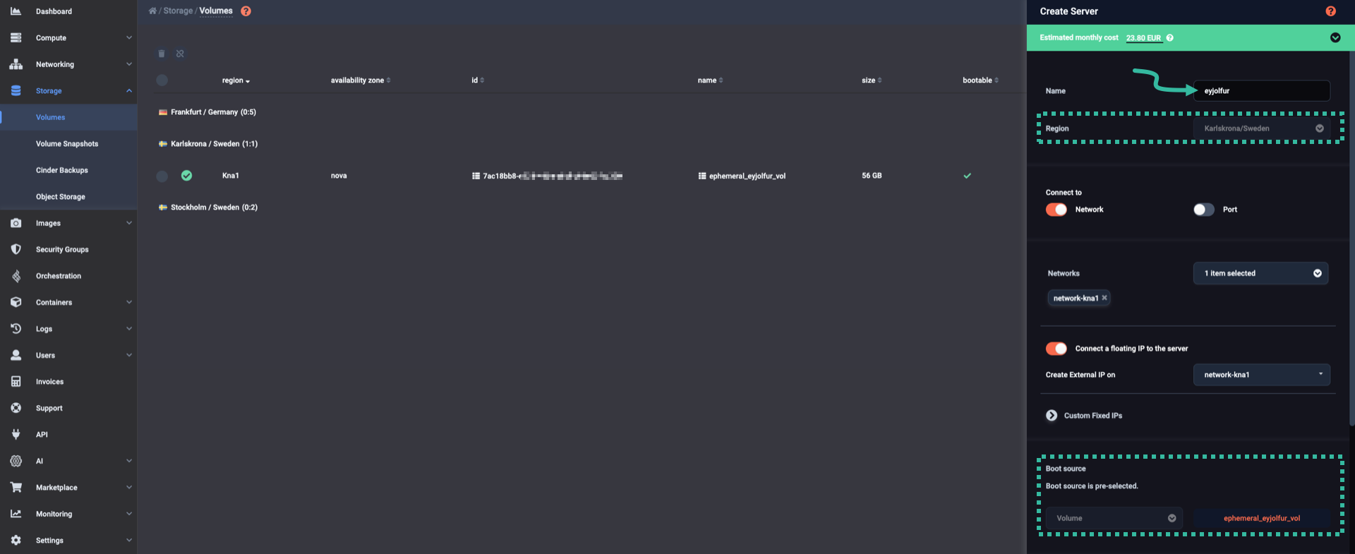 Naming the server