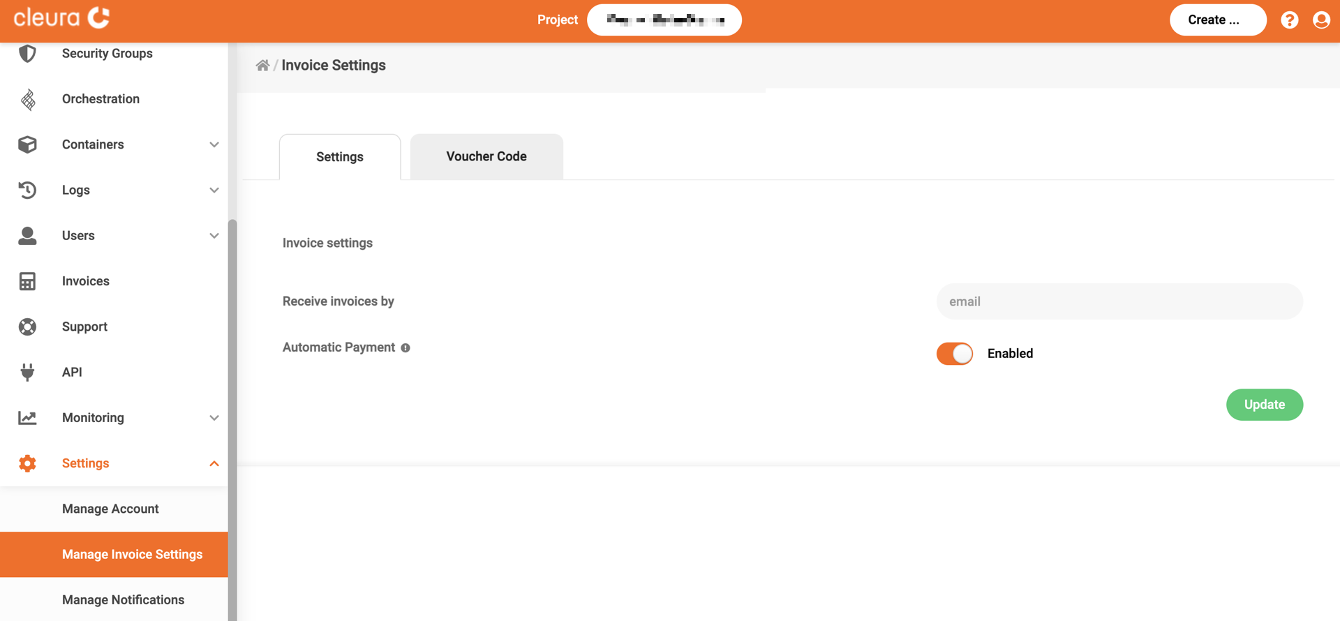 Enable or disable automatic payments