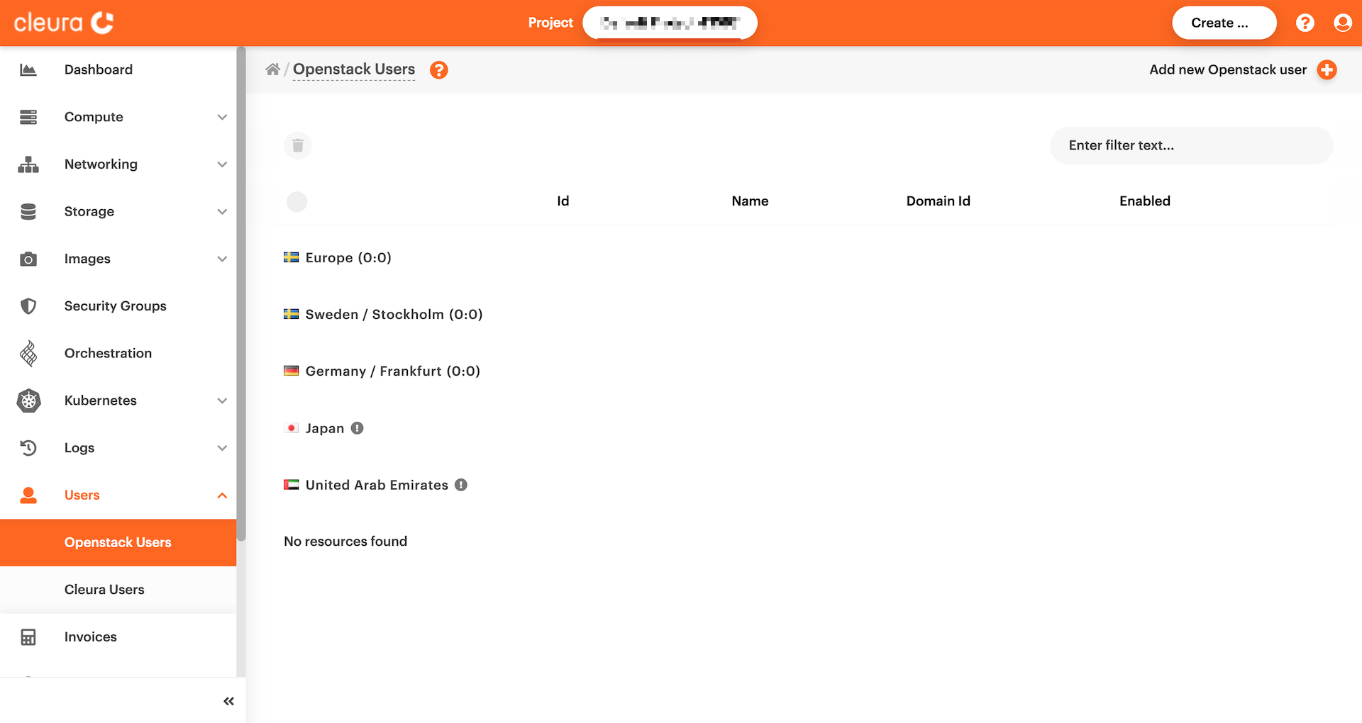 Add a new OpenStack user