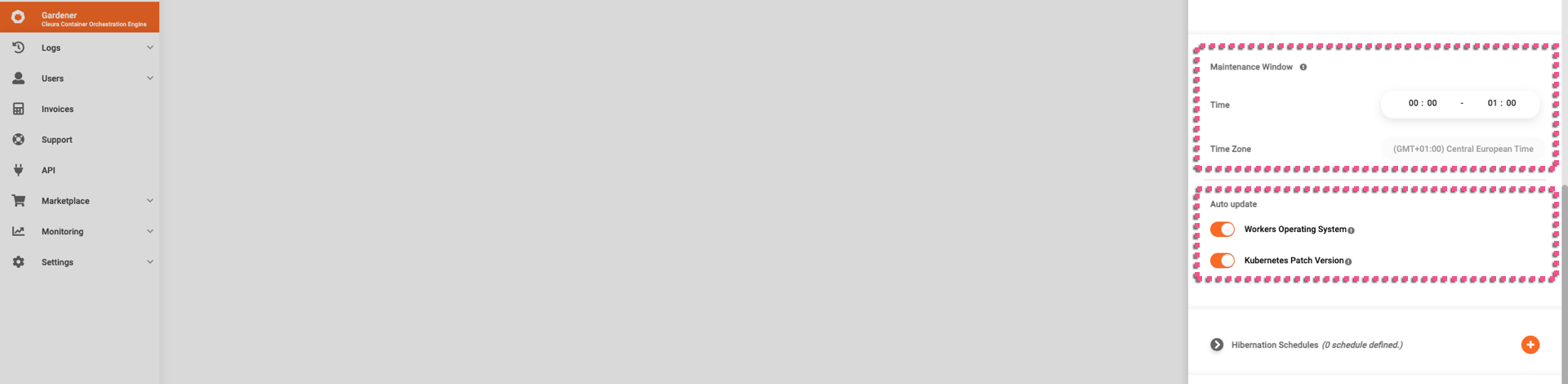 Maintenance window and auto-updates