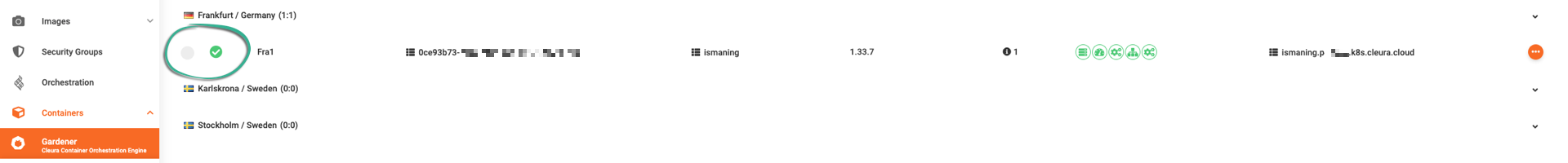 Shoot cluster is ready