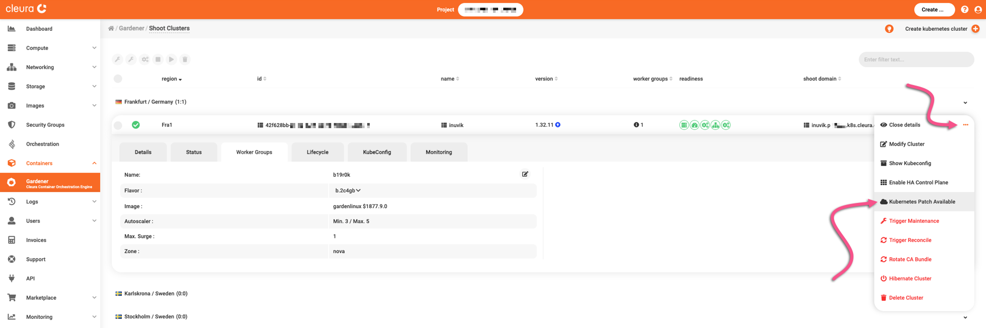 Kubernetes patch available