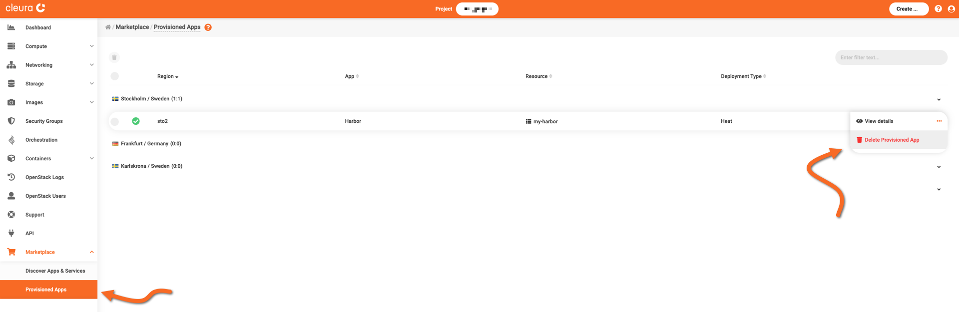 Request the deletion of Harbor