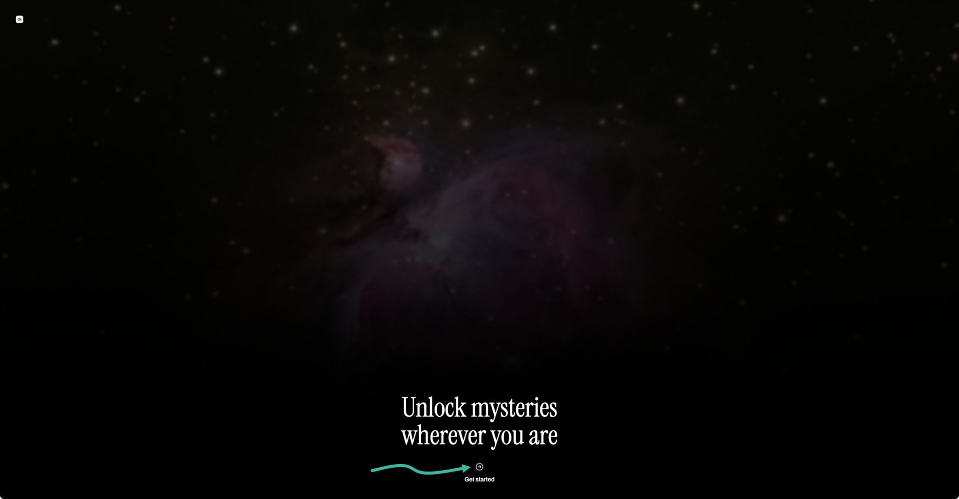 The Open WebUI welcome page
