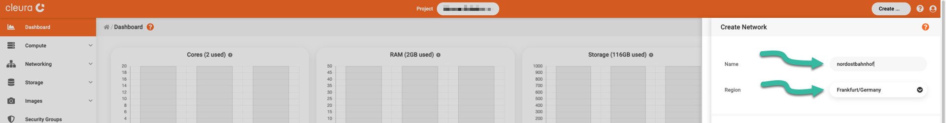 New network name and region