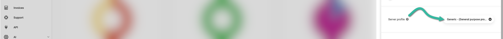 Select server profile