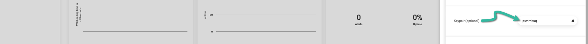 Indicate an existing keypair