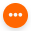 An orange circle with three white dots.