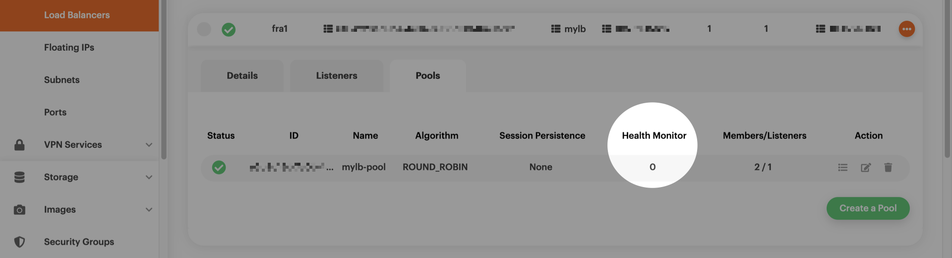 There is no health monitor
